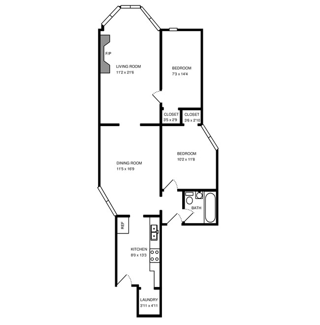 Floorplan - 1953 N Cleveland