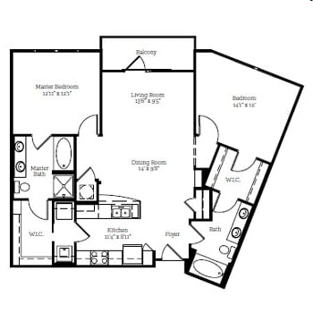 2BR/2BA - Serrano