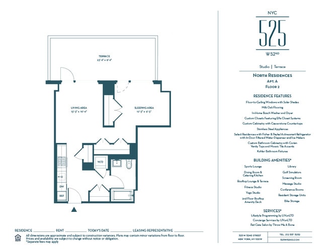 Floorplan - 525 West 52nd