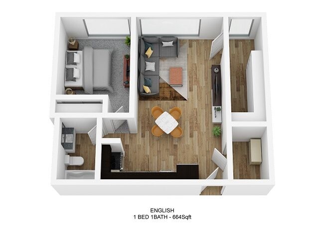 Floorplan - Schoolhouse Flats Apartments