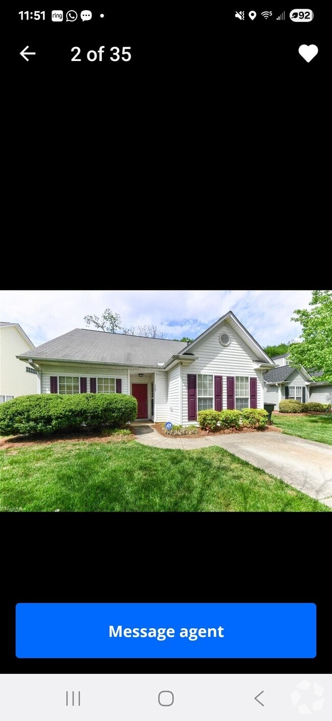 Front entrance with parking lot. - 320 Apple Ridge Rd