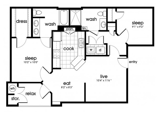 Floorplan - Parkway Senior Apartments