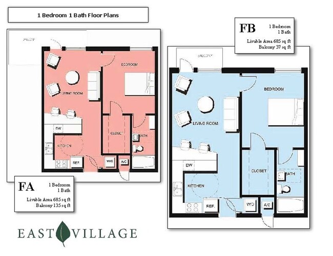 East Village 1 Bedroom Flats - East Village