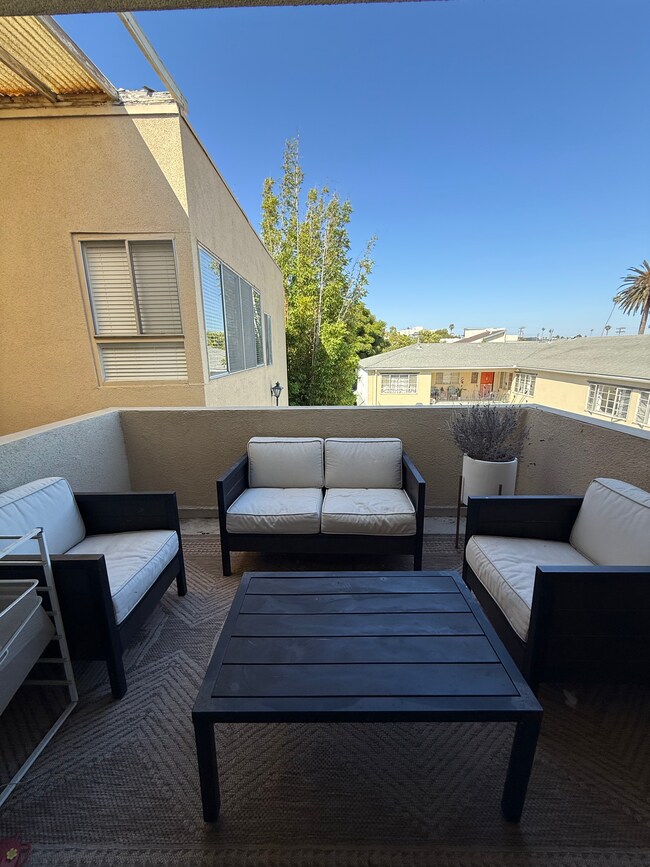 Balcony overlooking Pool - 1120 Arizona Ave