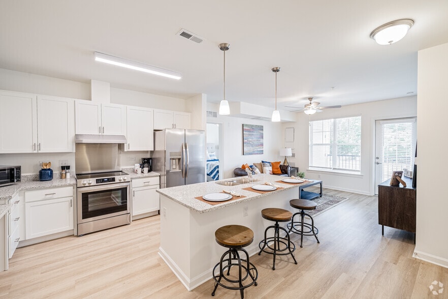 2BR, 2BA - 970SF - Kitchen - Ashlake Crossings Apartments 55+ Community