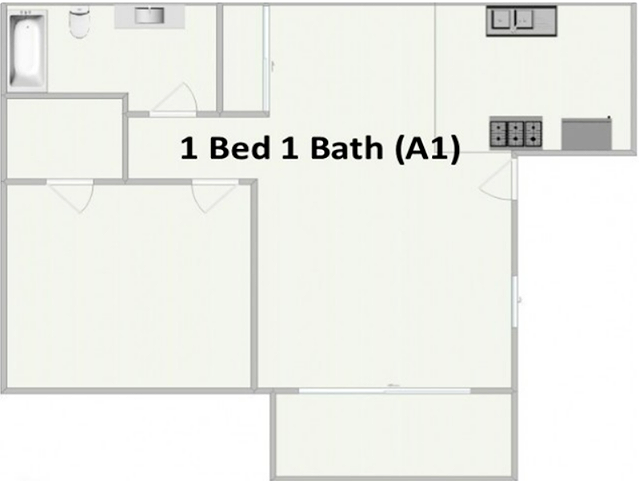 One Bed, One Bath, 549 Square Feet - Sterling Heights (OK)