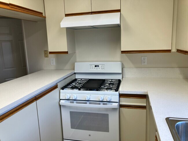 Kitchen Range and Hood - Selby Rose Townhome