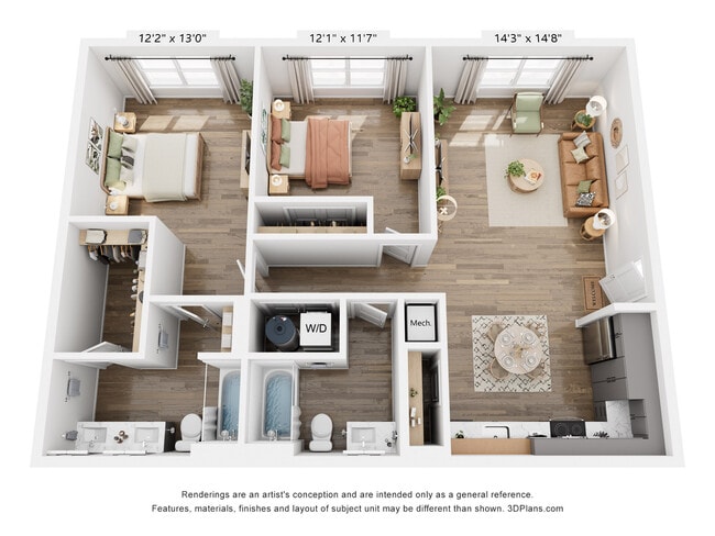 The Emmylou Two Bedroom - Drake Farms