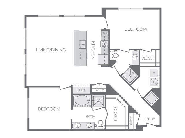 Floorplan - Hanover Rice Village