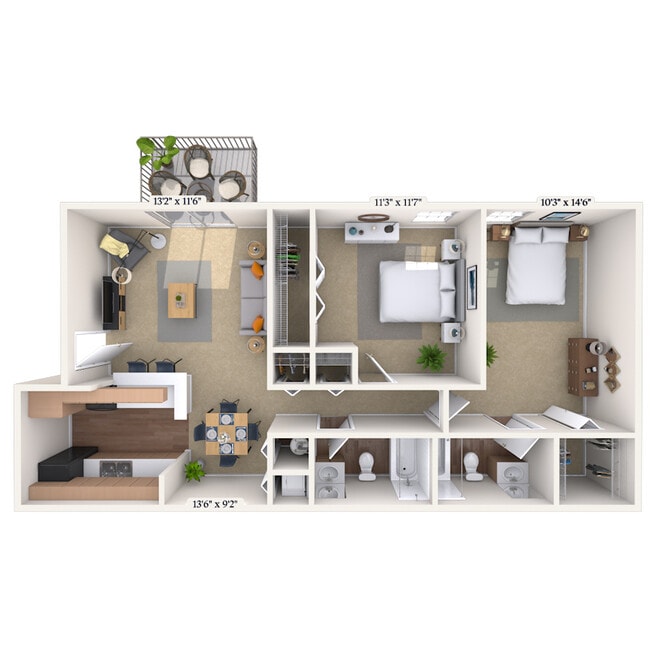 Floorplan - MAA Haywood
