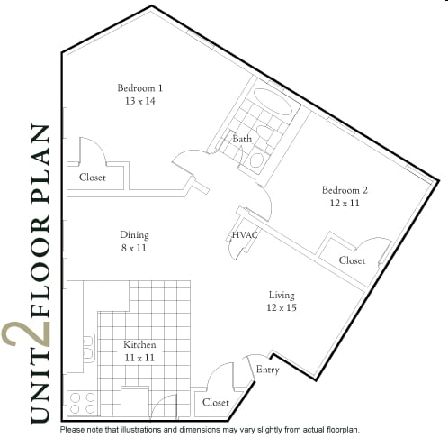 2BR/1BA - Bulluck Terrace