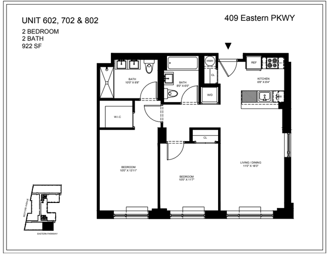 Floorplan - 409 Eastern Pkwy