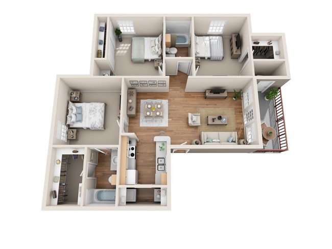 Floorplan - Arbors at Wolf Pen Creek Apartments