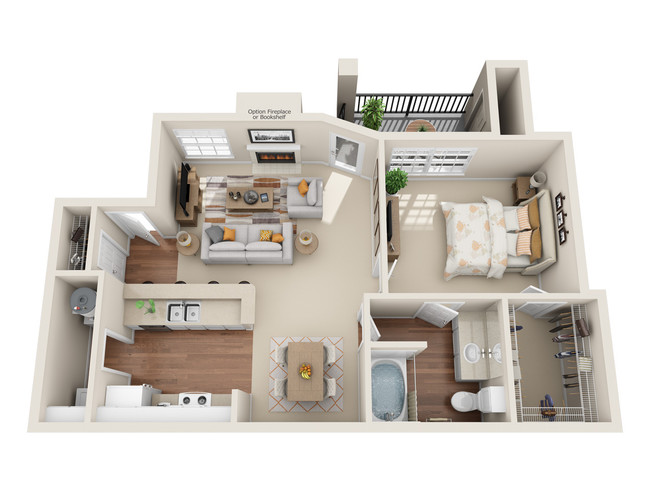 Floorplan - Indian Creek Apartments