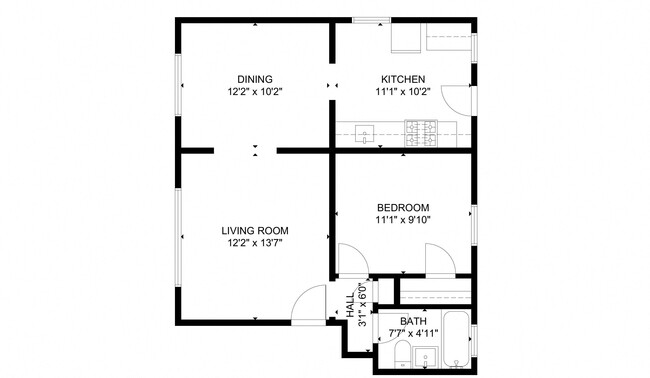 Floorplan - 7601 S King Dr