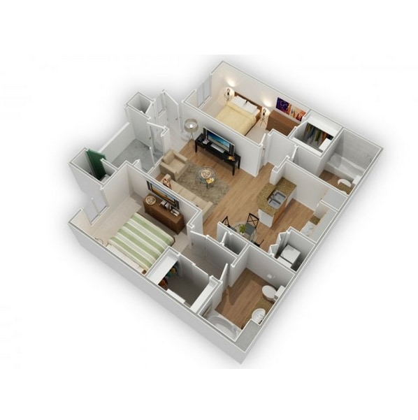2BR/2BA 3D - Edmond at Hacienda