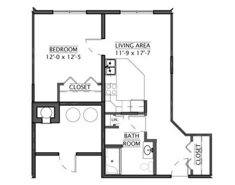1BR/1BA - Cannon Rivers Senior Living