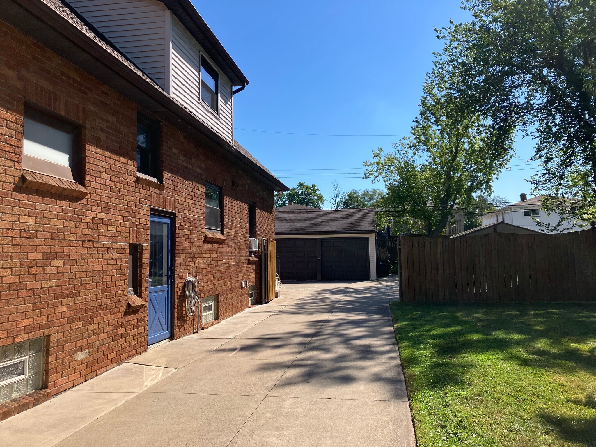 Driveway to Garage -- Tenant has access to left bay of garage - 129 Wendel Ave