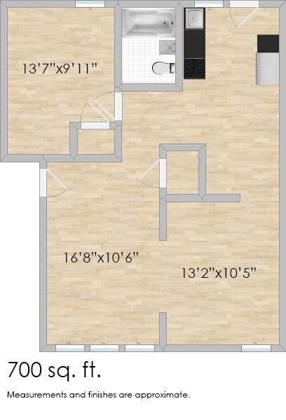 Floorplan - 218-228 Pleasant St. and 134-140 S. Harvey Ave.