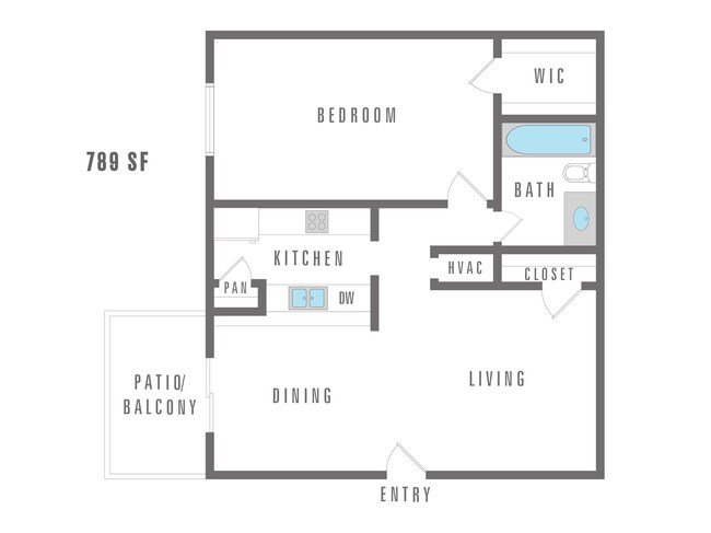 One bedroom, one bathroom - Blue Vine