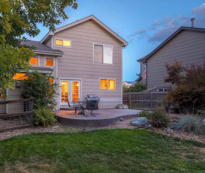 Back of House and Patio - 4079 S. Shawnee St.