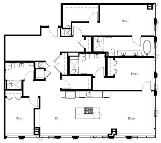 Floorplan - The Residences at Rainier Square