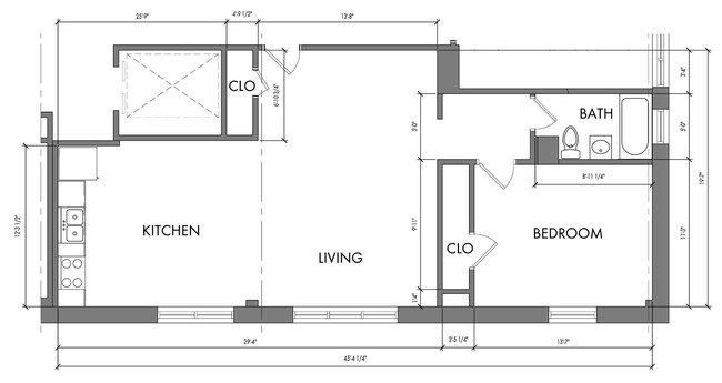 Floorplan - The Meridian Apartments