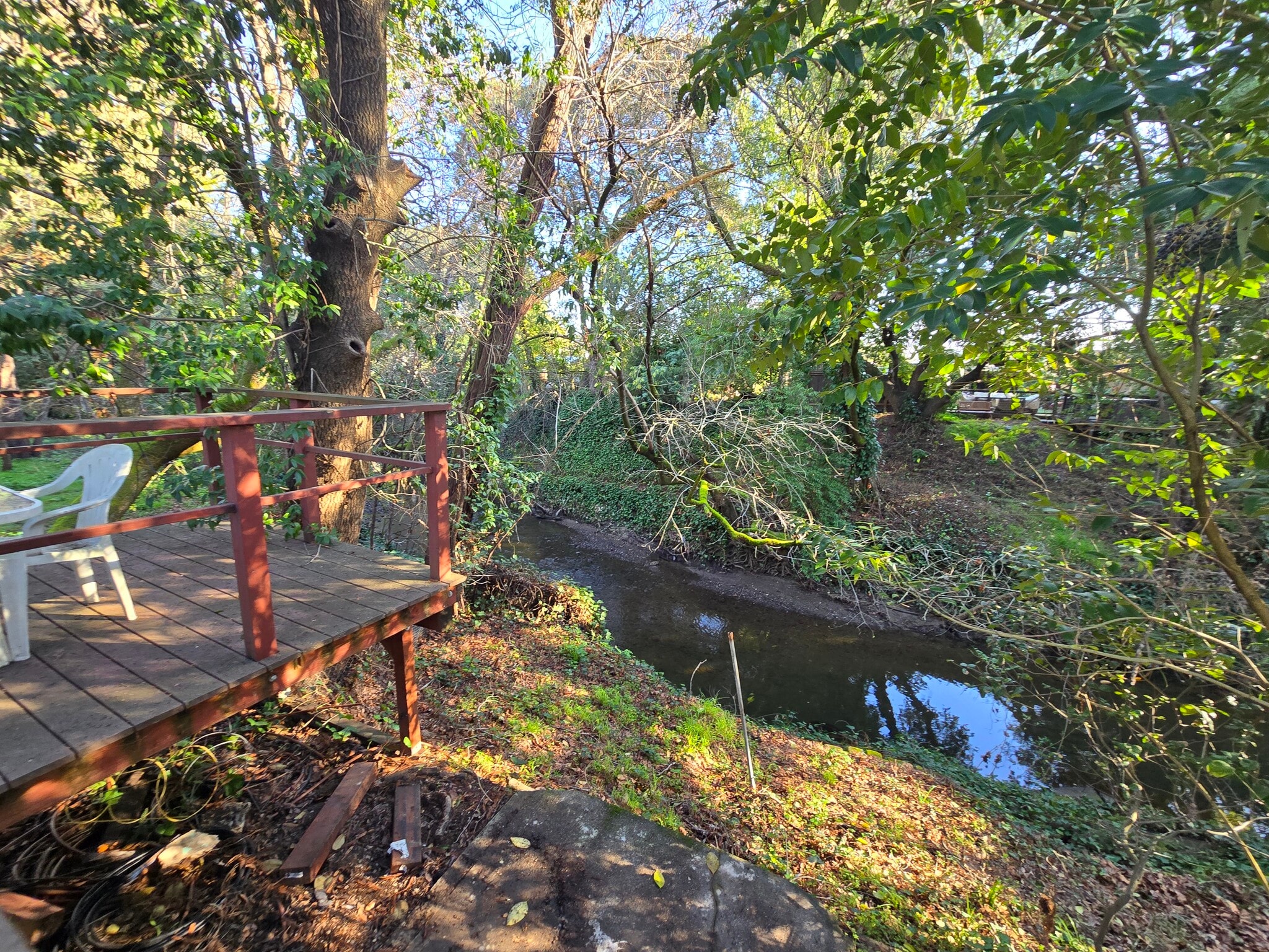 Creekside deck - 132 Steiner Ct