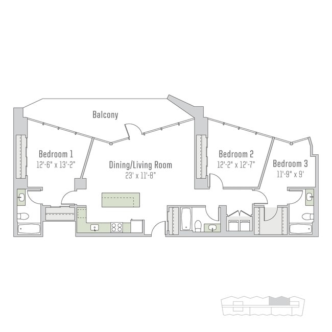 Floorplan - City Hyde Park