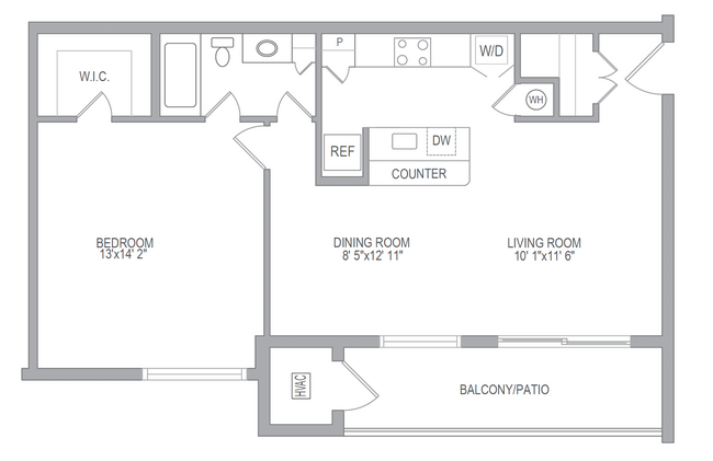 5A Handicap Accessible Unit Floor Plan - Cavalier Court