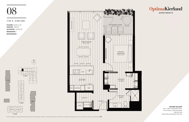 Floorplan - Optima Kierland Apartments