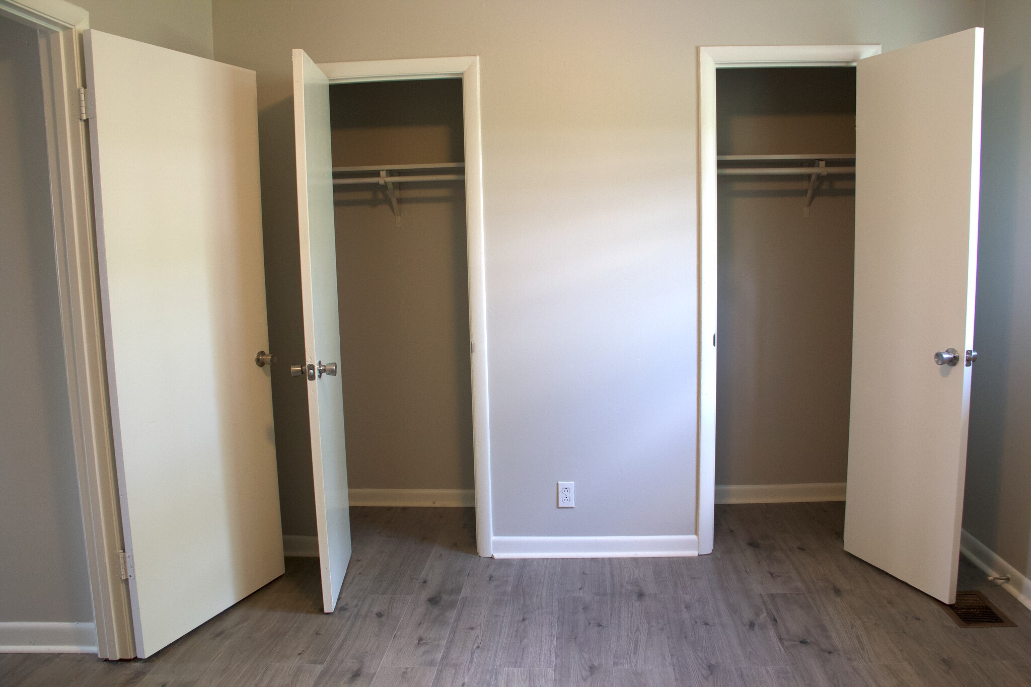 Each bedroo features 2 closets and fresh paint and trim. - 3122 Brickdale Ln