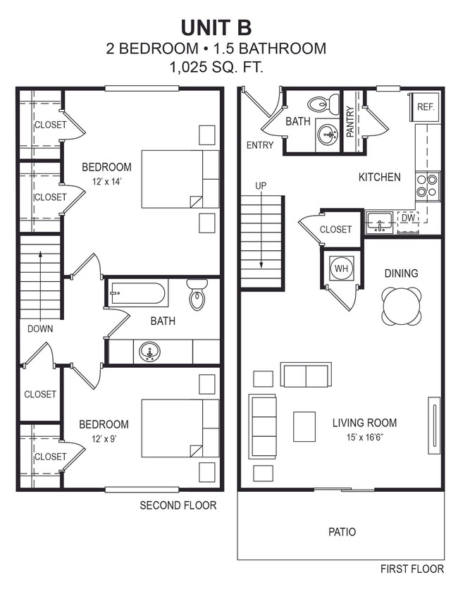 Floorplan - Rio Ranch Townhomes