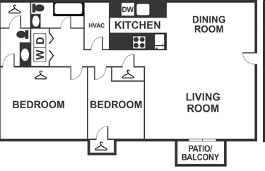 2BR/1.5BA - Chalkville Landing