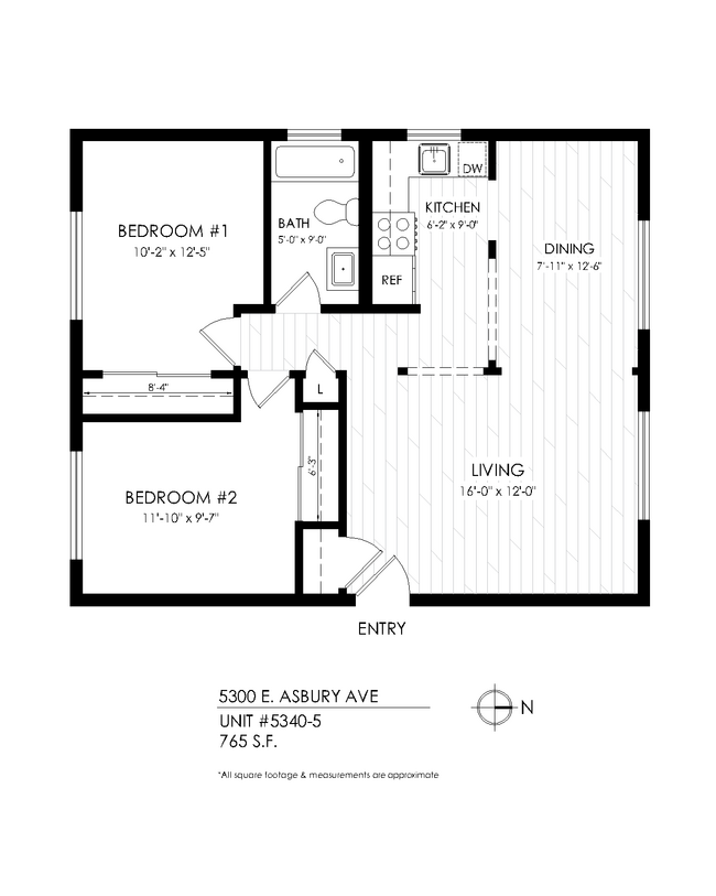 Floorplan - 5300 E Asbury Ave.