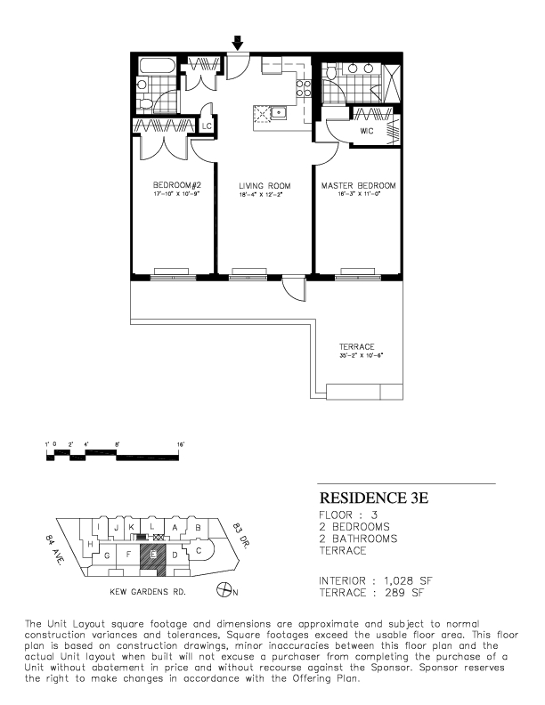 2BR/2BA - Classic at Kew Gardens