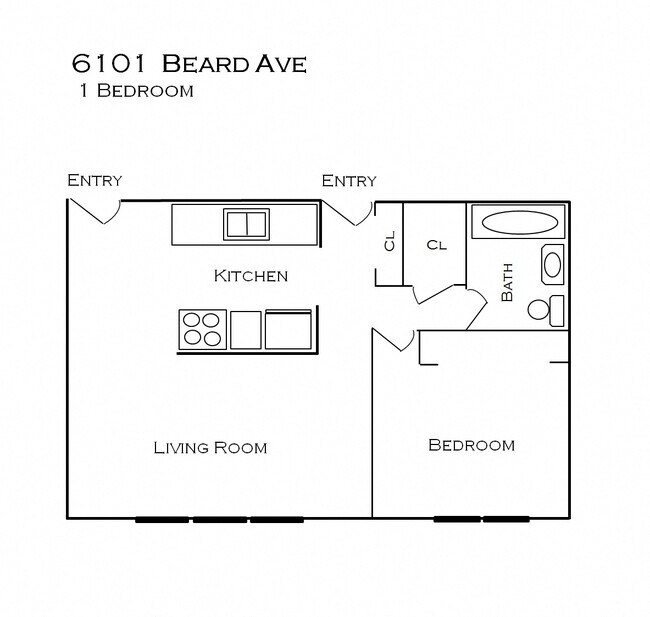 Floorplan - Beard Ave Apartments