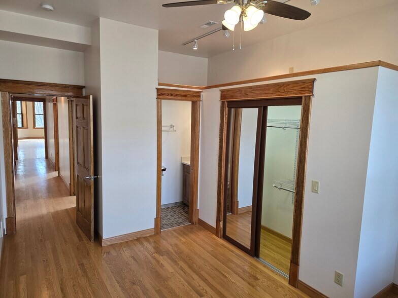 Master bedroom closet and half bath - 1204 N Kedzie Ave