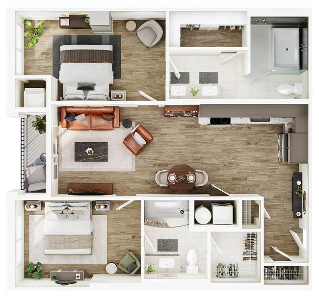 Floorplan - The Seventeen Hundred on East