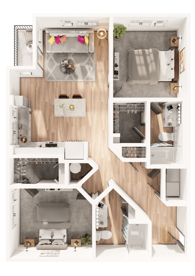 Floorplan - Arapahoe Square Apartments