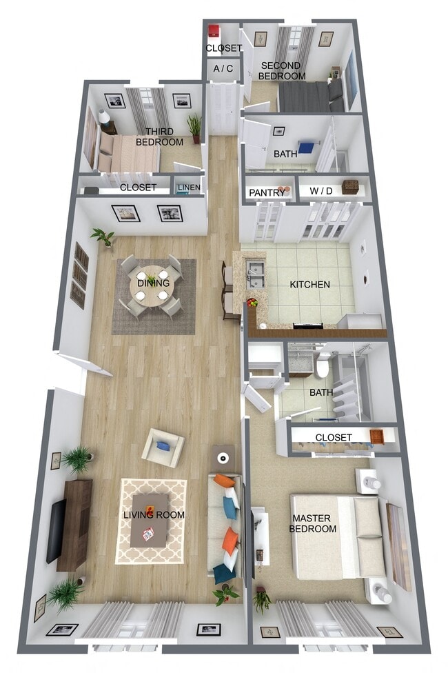 Floorplan - Live Oak Villas