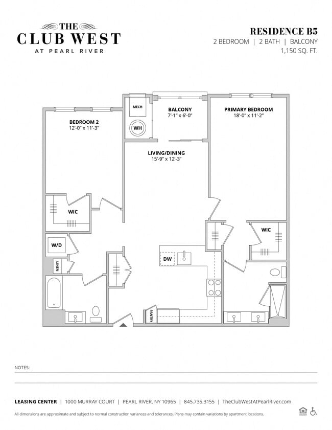 Floorplan - The Club West at Pearl River