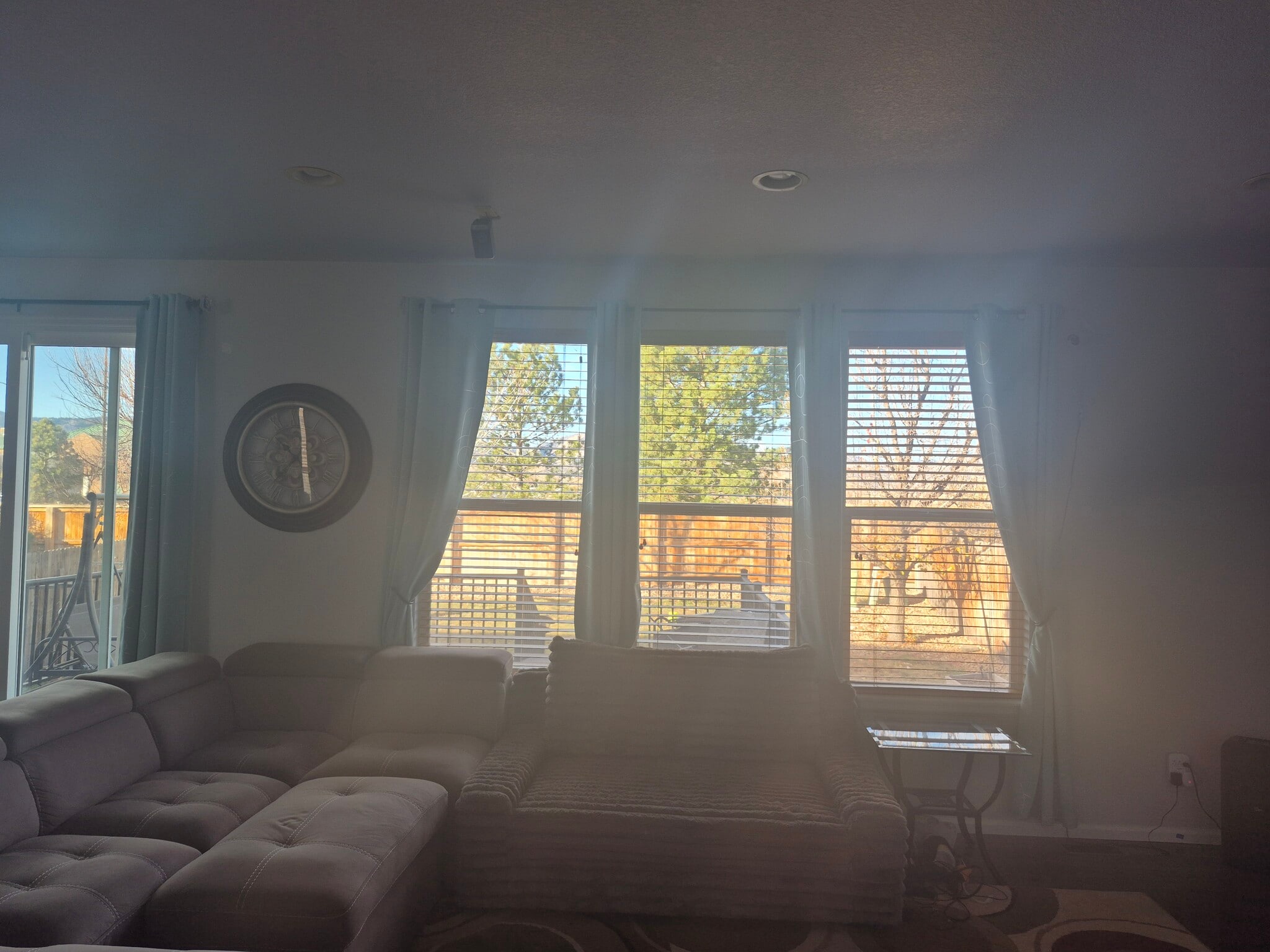 Backyard from living room - 4441 S Johnson Ct