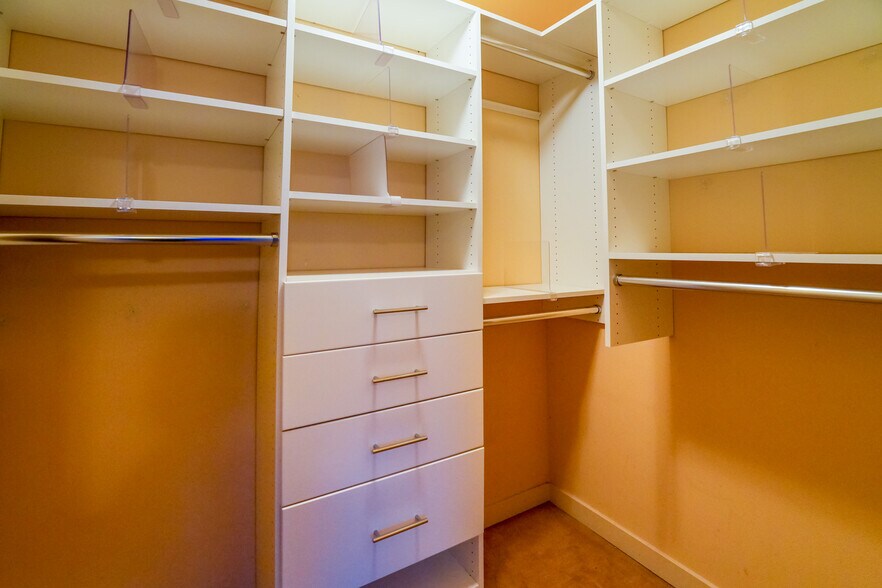 Custom closet in master bedroom - 1310 N Lucas Pl