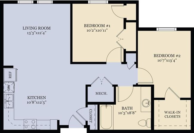 Floorplan - A Place for Us Housing Senior Apartments