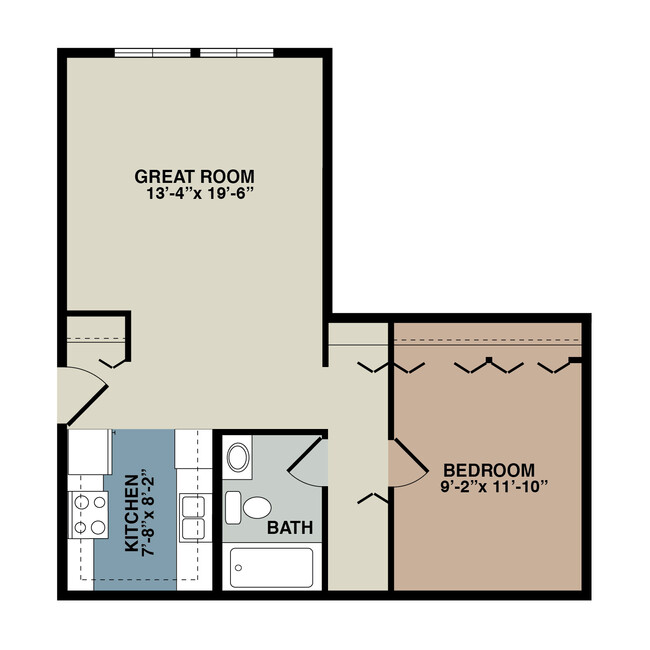 Floorplan - Lakeside Manor Apartments