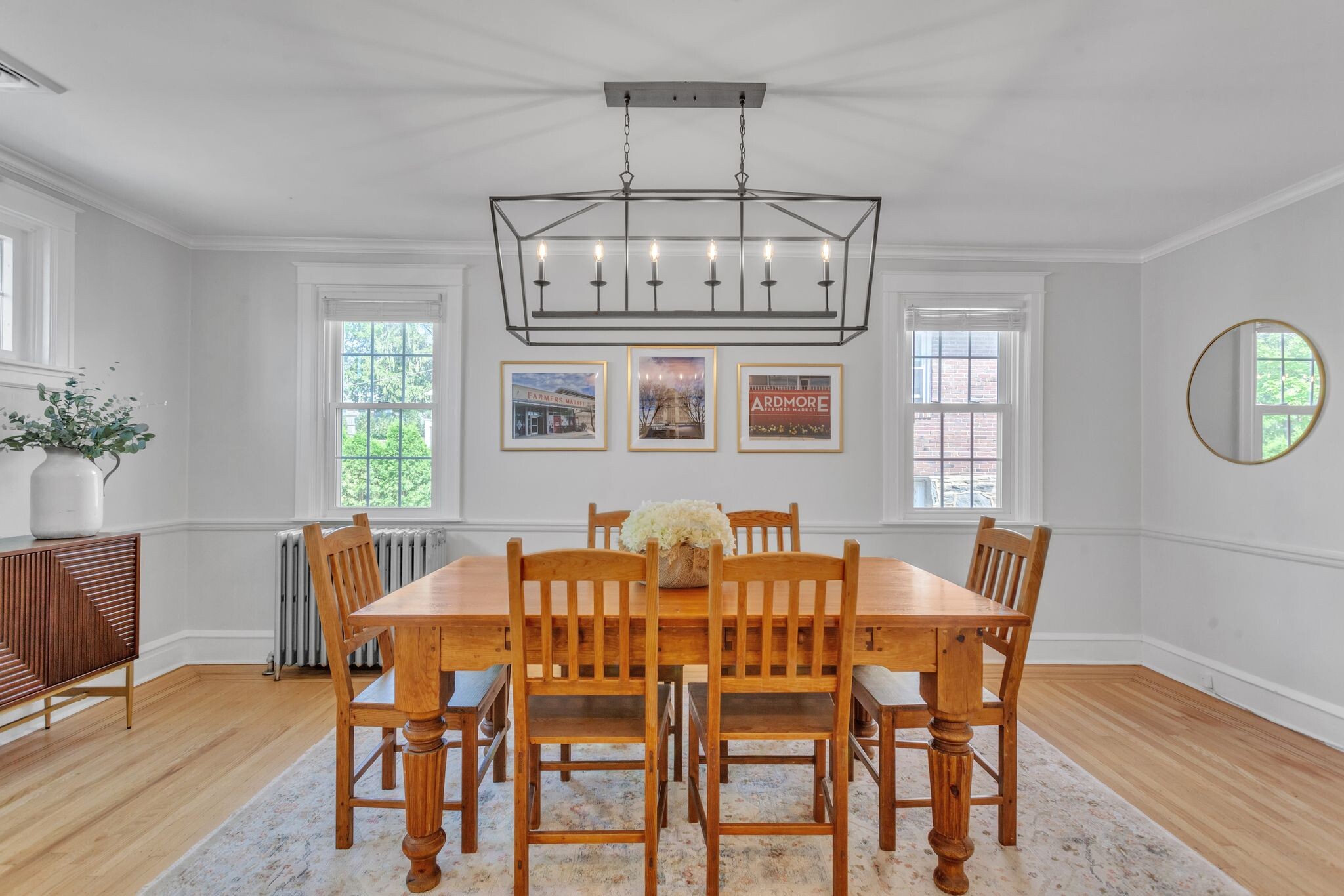Dining Room with seating for 6 and a buffet along with a desk and chair(not pictured) - 2314 Bryn Mawr Ave