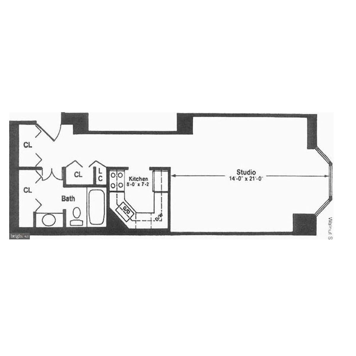Floor plan - 2020 Walnut St