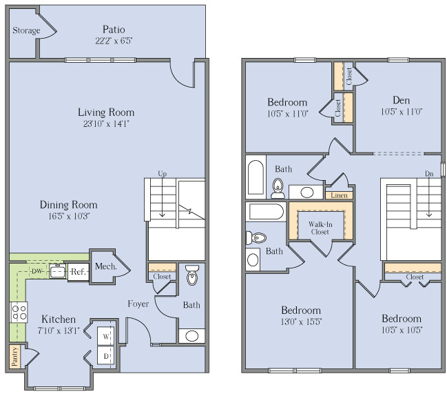 Floorplan - England Run Townhomes