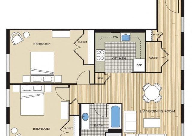 Floorplan - Clayborne Apartments